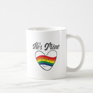 Gay Couples Matching LGBT He's Mine Gay Pride Coffee Mug