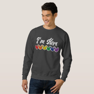 Gay Couples Matching LGBT Im Hers Gay Pride Sweatshirt