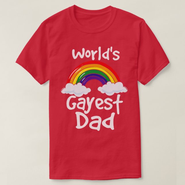 Gay Dad Gay Pride Lgbtq Pride T-Shirt (Design Front)