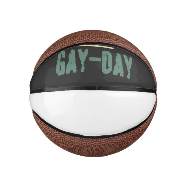 gay day mini basketball (Front)
