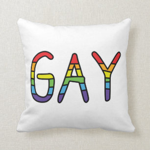 Gay Doodle Design Cushion