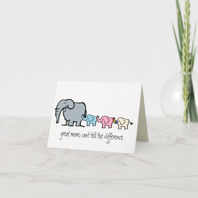 gay elephant mothers day card (Front)