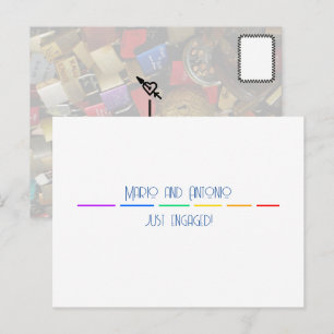 Gay Engaged  Postcard