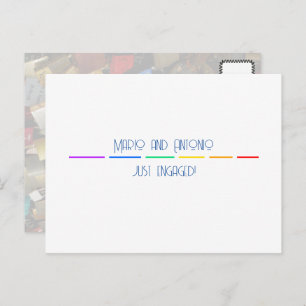 Gay Engaged  Postcard