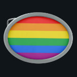 GAY FLAG ORIGINAL -.png Oval Belt Buckle<br><div class="desc">If life were a T-shirt, it would be totally Gay! Browse over 1, 000 Pride, Culture, Equality, Slang, & Humour Designs. The Most Unique Gay, Lesbian Bi, Trans, Queer, and Intersexed Apparel on the web. Everything from GAY to Z @ http://www.GlbtShirts.com FIND US ON: THE WEB: http://www.GlbtShirts.com FACEBOOK: http://www.facebook.com/glbtshirts TWITTER:...</div>