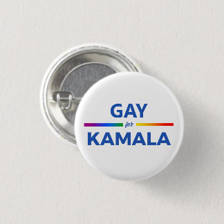 Gay for Kamala Harris 3 Cm Round Badge