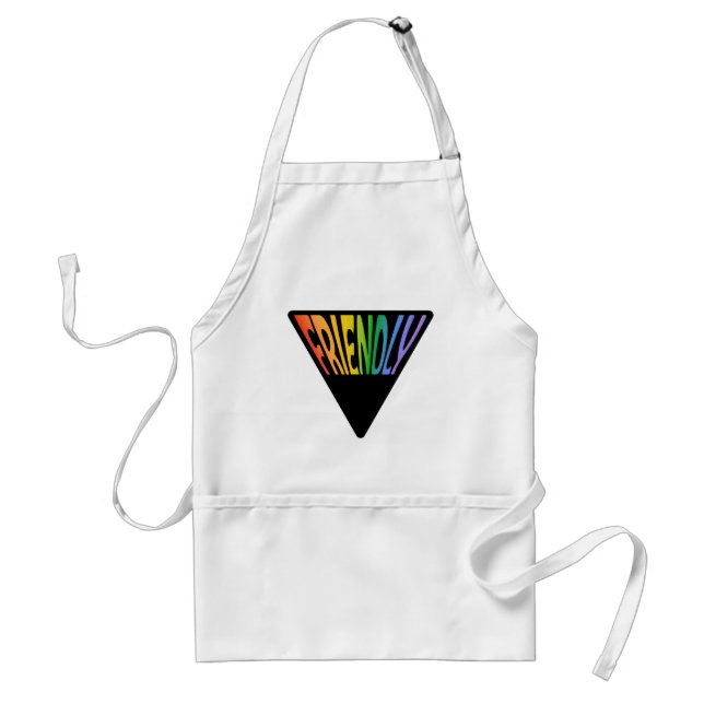 Gay Friendly Triangle Standard Apron (Front)