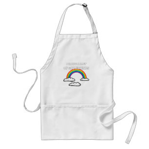 Gay Friends LGBT Ally Rainbow Funny Gay Pride  Standard Apron