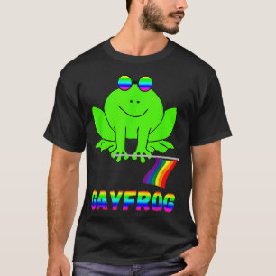 Gay Frog LGBT Pride Rainbow Toad Gender Queer Homo T-Shirt