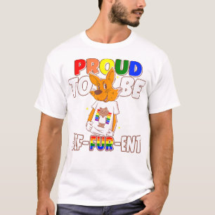 Gay Furries Proud To Be Different Fursuit Happy Fu T-Shirt