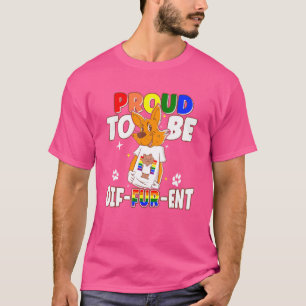 Gay Furries Proud To Be Different Fursuit Happy Fu T-Shirt