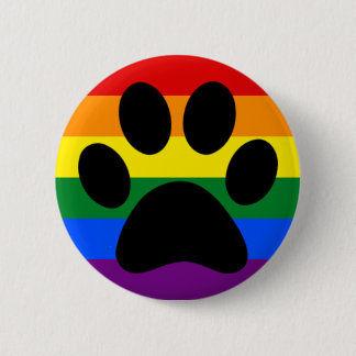 Gay furry pride 6 cm round badge