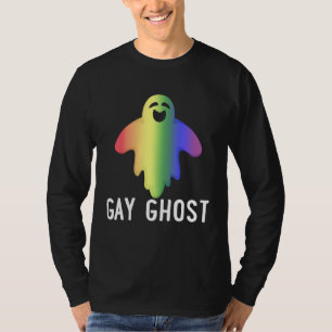 Gay Ghost Gaysper Rainbow Flag LGBT Pride Hallowee T-Shirt