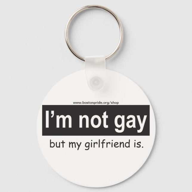 Gay Girlfriend  Keychain (Front)