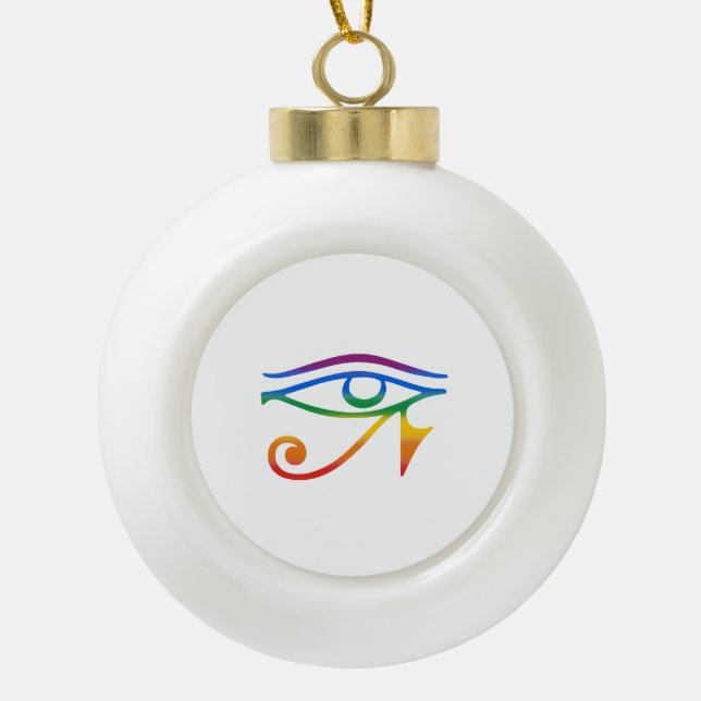 Gay Goth Pride Ceramic Ball Christmas Ornament (Front)