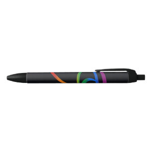 Gay Goth Pride Flag Black Ink Pen