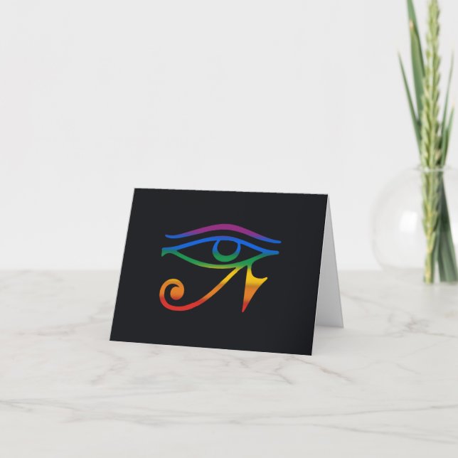 Gay Goth Pride Flag Card (Front)