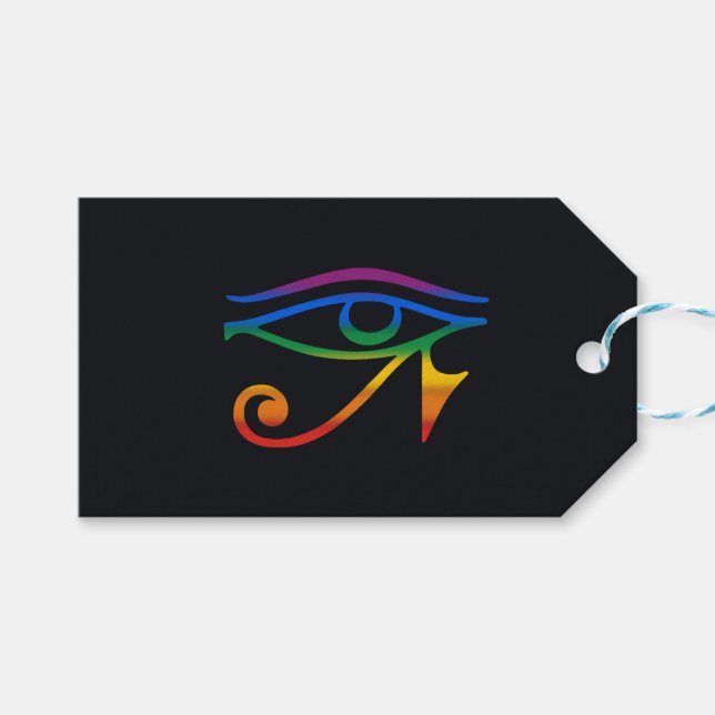 Gay Goth Pride Flag Gift Tags (Front (Horizontal))
