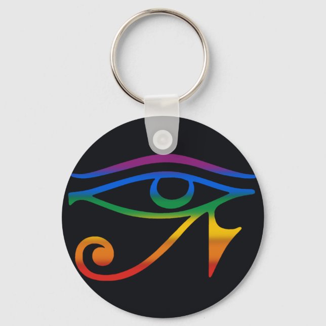 Gay Goth Pride Flag Key Ring (Front)