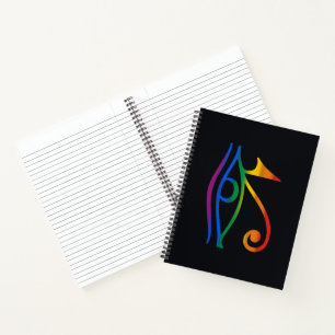Gay Goth Pride Flag Notebook