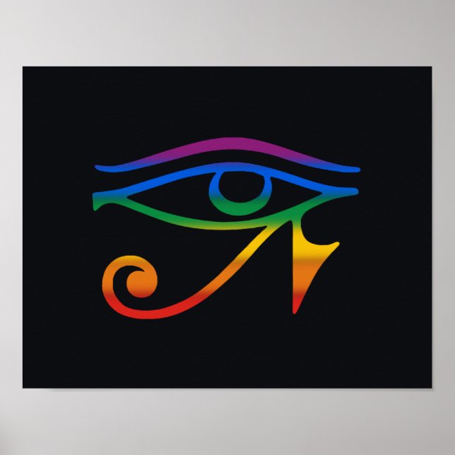 Gay Goth Pride Flag Poster (Front)