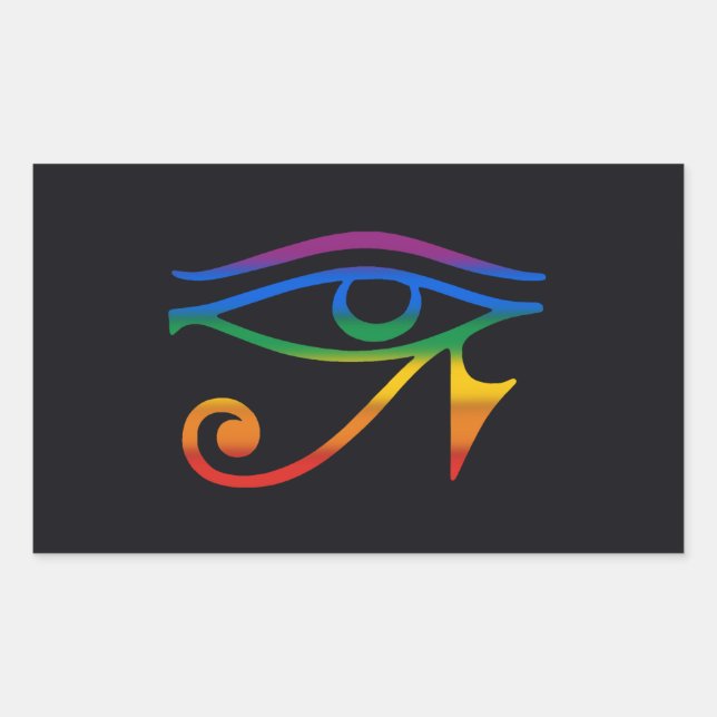 Gay Goth Pride Flag Rectangular Sticker (Front)