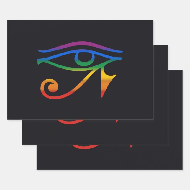 Gay Goth Pride Flag Wrapping Paper Sheet (Set)