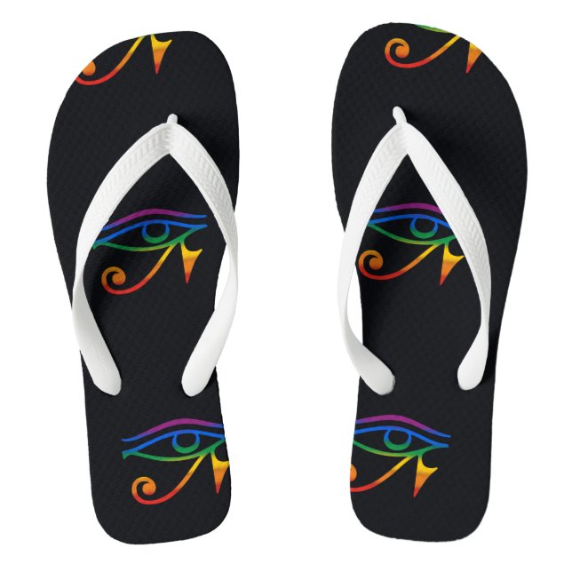 Gay Goth Pride Jandals (Footbed)