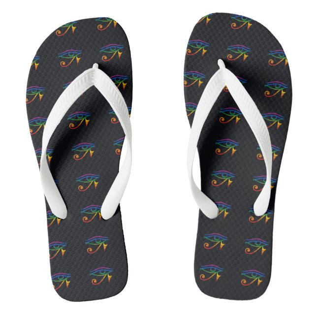 Gay Goth Pride Jandals (Footbed)
