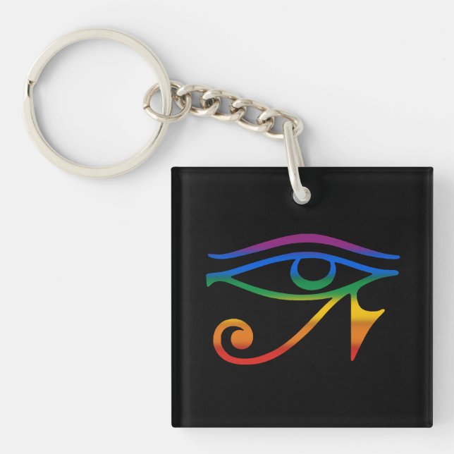 Gay Goth Pride Key Ring (Front)