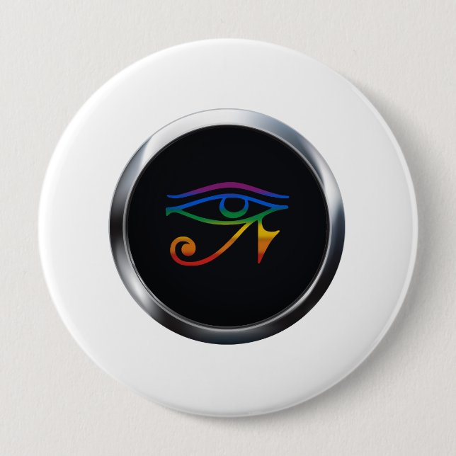 GAY GOTH PRIDE MEDALLION 10 CM ROUND BADGE (Front)