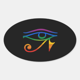 Gay Goth Pride Oval Sticker