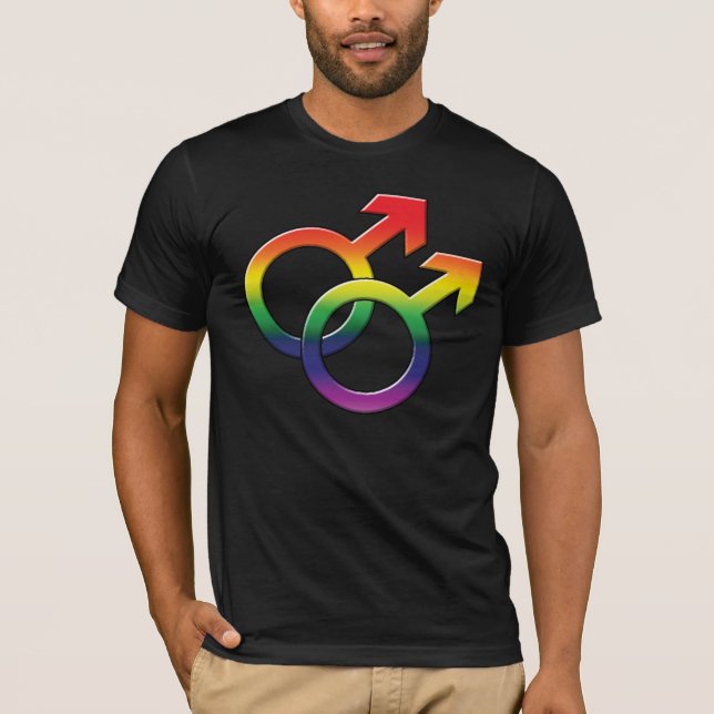 Gay Graphic Tees - Male Symbols_03 (Front)