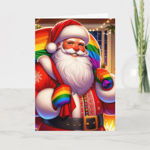 Gay Happy Holidays Personalized Greeting/Gift  Card