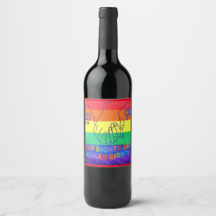 Gay have rights wine label
