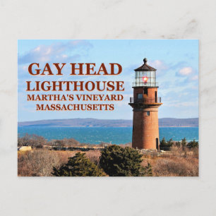 Gay Head Lighthouse, Martha's Vineyard MA Postcard
