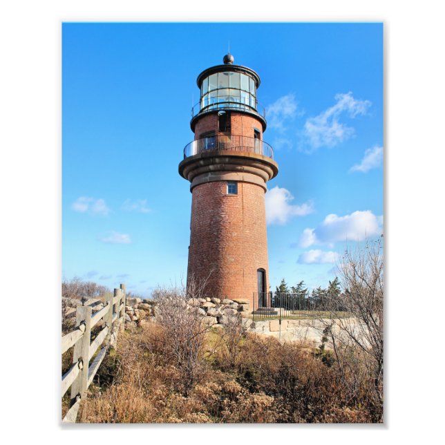 Gay Head Lighthouse, Martha's Vineyard Photo Print (Front)