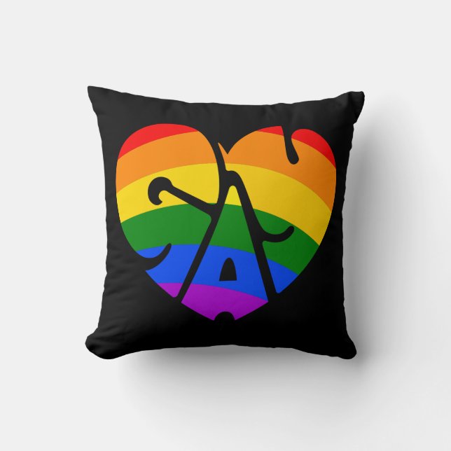 Gay Heart Cushion (Front)