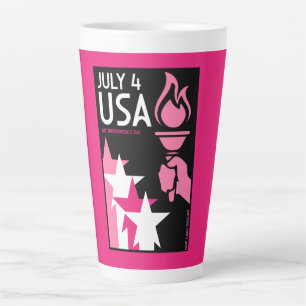 Gay Independence Day Latte Mug