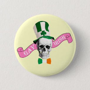 Gay Irish  St Patrick's day 6 Cm Round Badge