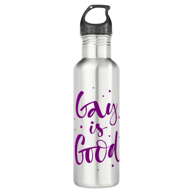 Gay is Good 710 Ml Water Bottle (Front)