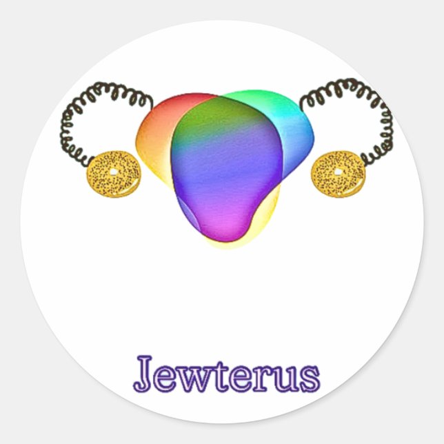 Gay Jewterus Classic Round Sticker (Front)