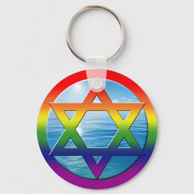 GAY Keychains - Star of David 05 (Front)