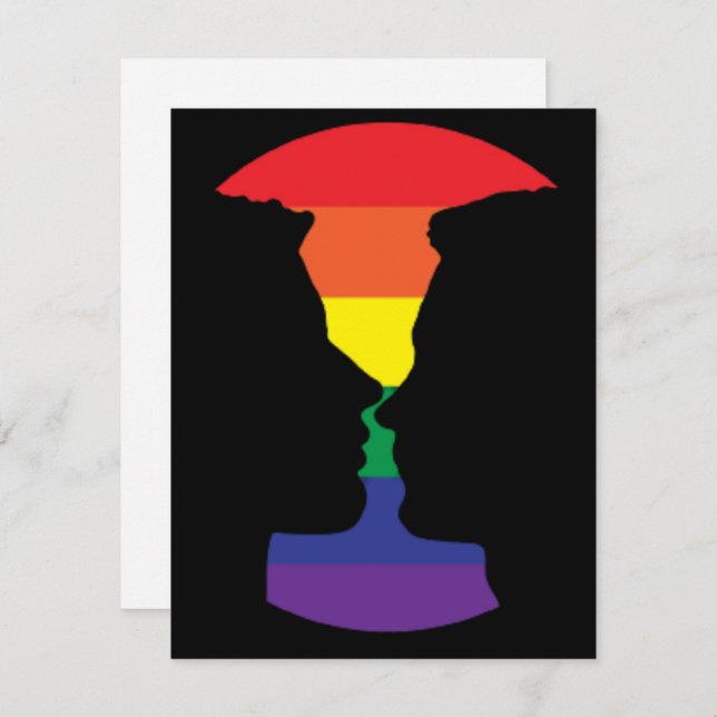 Gay Kiss Greeting Card (Front/Back)