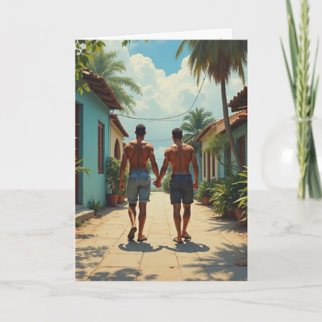 Gay last night was magical card (Front)