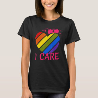 Gay Lesbian Bi Trans Caregiver Nurse Lgbtq T-Shirt
