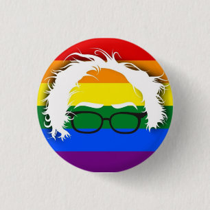 Gay/Lesbian for Bernie Sanders 3 Cm Round Badge