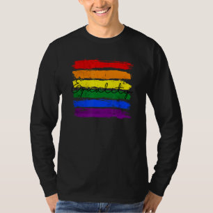 Gay Lesbian Lgbt Equality Awareness Month Rainbow T-Shirt