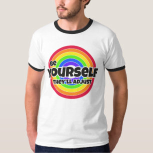 Gay Lesbian LGBT Pride - Be Yourself, They'll Adju T-Shirt