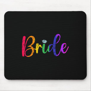 Gay Lesbian Lgbt Wedding Party Bride Tee Bachelore Mouse Pad